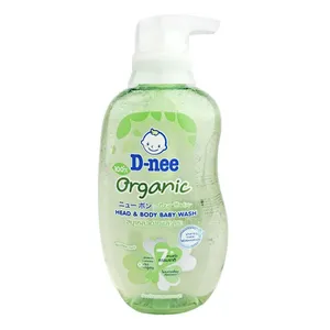 D Nee Organic Head & Body Baby Wash Gentle Form Nature Gluten Free For Newborn 380ml