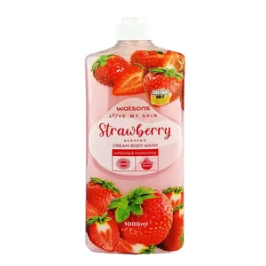 Watsons Love My Skin Strawberry Scented Cream Body Wash (1000ml, Made in Thailand)