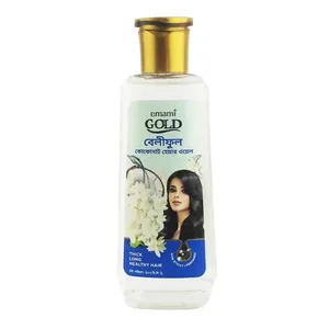Emami Gold Beli Phool Coconut Hair Oil – Non-Sticky Formula for Thick, Long & Healthy Hair 200ml
