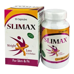 Slimax Natural Weight Loss Capsules – 100% Herbal Fat Burner for Slim & Fit – 30 Capsules (Box of 30)