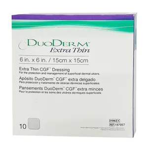 DuoDerm Extra Thin 6 in. X 6 in. / 15cm X 15cm Extra Thin CGF Dressing