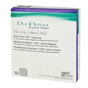 DuoDerm Extra Thin 4 in. X 4 in. / 10cm X 10cm Extra Thin CGF Dressing