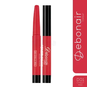 Debonair Color Stay Non-Transfer Lipstick with Added Primer – Shade D01 Chilly Red, Highly Pigmented, Long-Lasting Smudge-Proof Matte Lipstick