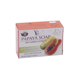YC 2Double Whitening Plus Papaya Soap with Herbal Extracts 100g