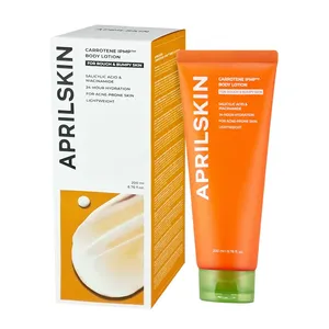 April Skin CARROTENE IPMP™ BODY LOTION 200ml – Lightweight Lotion with Salicylic Acid & Niacinamide for Acne-Prone, Rough, Bumpy & Smooth Skin