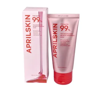 April Skin TXA Niacinamide 99 Night Wrapping Mask 80ml – Brightening & Hydrating Mask with 5% Niacinamide, Collagen, Ceramide NP & Hyaluronic Acid for Smooth, Firm, and Radiant Skin