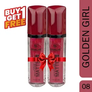 Golden Girl Studio Makeup Velvet Matte Attractive Lipstick – 08 ( (Buy 1 Get 1 Free)