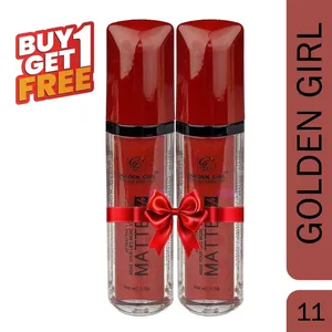 Golden Girl Studio Makeup Velvet Matte Attractive Lipstick – 11 (Buy 1 Get 1 Free)