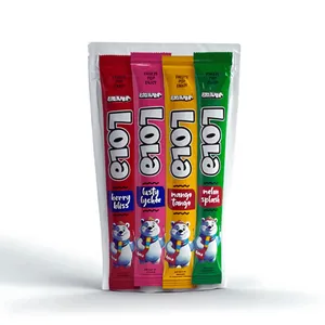 Bruvana Lola Ready To Freeze Ice Pops (Watermelon, Mango, Lychee & Strawberry) 4pcs