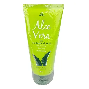 AR Aloe Vera with Collagen & Q10 Face Wash 150g – Moisturizing, Soothing & Deep Cleansing Refreshing Foam Cleanser