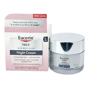 Eucerin Q10 Revitalize Night Cream + Pro-Retinol, Facial Cream for Sensitive Skin 48g