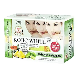 D-ne Gold Kojic White Pineapple Carambola Kojic + Arbutin White Soap 160g