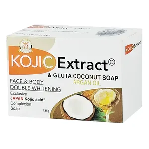 D-ne Gold Kojic Extract & Gluta Coconut Soap Argan Oil 135g