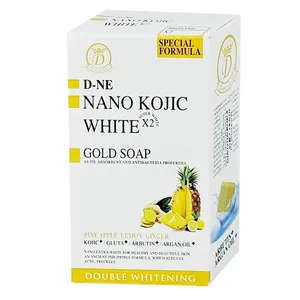 D-ne Gold Nano Kojic White Gold Soap Pineapple Lemon Ginger 160g