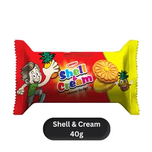 Dekko Shell & Cream Pineapple Biscuit 40g
