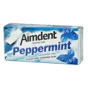 Aimdents Sugar-Free Chewing Gum – Peppermint Flavor – 18 Pieces (31g)