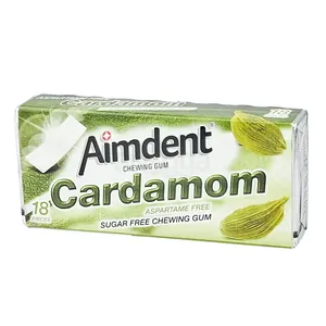 Aimdent Sugar Free Chewing Gum Cardamom Flavor 18 Pieces 31g