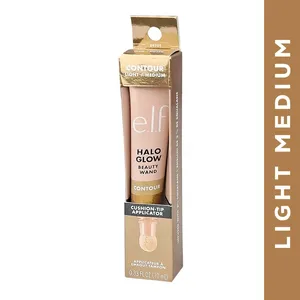 e.l.f. Halo Glow Contour Beauty Wand, Light/Medium, 0.33 fl oz (10ml)