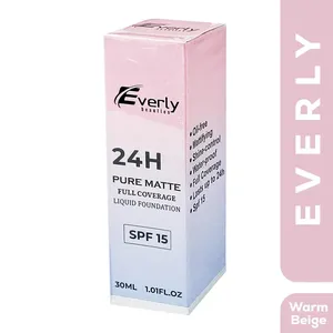 Everly Beauties 24H Pure Matte SPF 15 Warm Beige 30ml