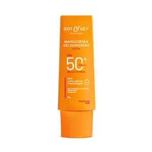 Dot & Key Mango Detan Gel Sunscreen SPF 50+ PA+++ with Alpha Arbutin & Niacinamide 50g