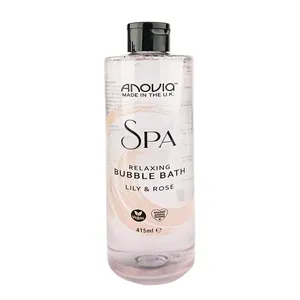 Anovia Spa Relaxing Bubble Bath Lily & Rose 415ml (Made in UK)