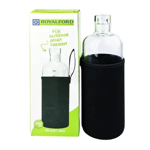 Royalford Glass Water Bottle – 1000ml (Model: NB-6307)