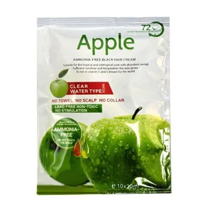 Apple Ammonia Free Black Semi Permanent Hair Dye Cream Shampoo, Clear Water Type (Black) 30ml