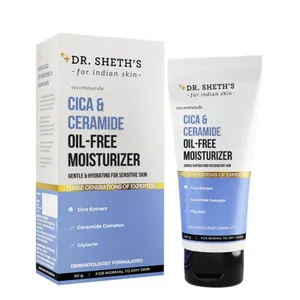Dr.Shet's Cica & Ceramide Oil-Free Moisturizer for Normal to Dry Skin 50g