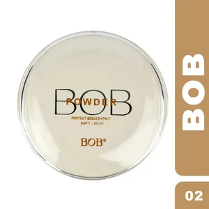 BOB Sparkling Brighten Soft/Silky Face Powder Natural White 02-Perfect Matte Finish