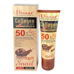 Disaar Collagen Snail Sunscreen Face Body Skin Care SPF50++ 50gm