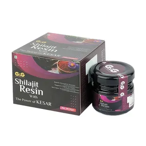G&G Shilajit Resin with the Power of Kesar – 30g