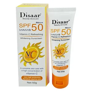 Disaar Vitamin C Organic Sunscreen SPF 50 Oil Free Sunscreen Instant High Protection sunblock cream 50gm