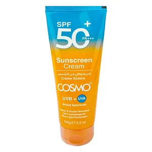 Cosmo Sunscreen Cream SPF 50+ PA+++ – Broad Spectrum, Water & Sweat Resistant, 100g(Made in Dubai)