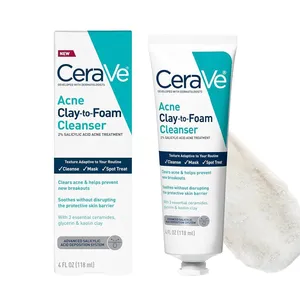 CeraVe Acne Clay-to-Foam Facial Cleanser 118ml