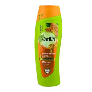 Vatika Naturals Moisture Treatment Shampoo -Almond & Honey with Nourishing Vatika Oils - 400 ml