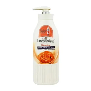 Enchanteur Satin White Stunning Perfumed Body Lotion with Vitamins A, C, E & Niacinamide – 400ml