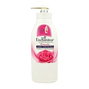 Enchanteur Satin White Romantic Perfumed Body Lotion with Vitamins A, C, E & Niacinamide – 400ml