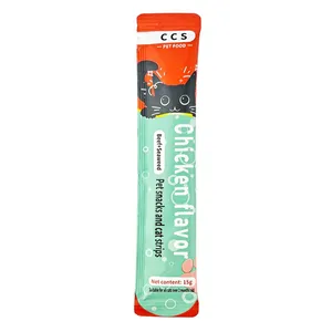 CCS Chicken Flavor Pet Snacks & Cat Strips (Beef+Seaweed) 15g