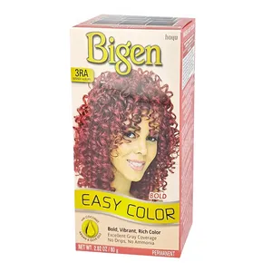 Bigen Easy Color 3RA Intense Auburn – Bold, Vibrant, Rich Permanent Hair Color with Coconut, Argan & Olive Oils – 80g