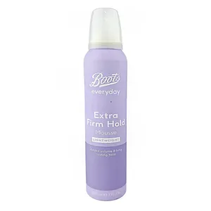 Boots Everyday Extra Firm Hold Mousse – Lightweight Volume & Long-Lasting Hold (200ml)