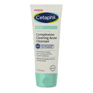 Cetaphil Gentle Clear Complexion Clearing Acne Cleanser with Benzoyl Peroxide (124 ml) – For Acne-Prone Skin