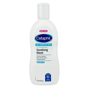 Cetaphil Restoraderm Soothing Wash Creamy Cleanser for Dry, Stressed Skin 296ml