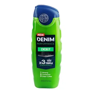 Denim Performance Energy Body & Face Wash Triple Energising 400ml