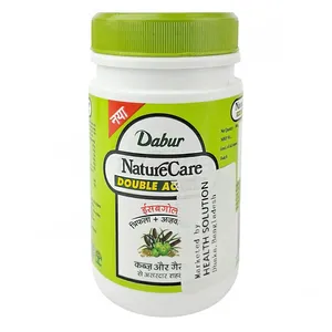 Dabur NatureCare Double Action Isabgol (Triphala + Ajwain) – Effective Relief from Constipation & Gas
