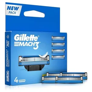 Gillette Mach 3 Razor Blades Refill 4Pcs