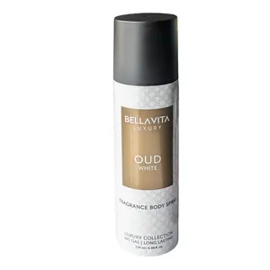 Bellavita OUD White Fine Fragrance Luxury Body Spray for Men & Women 120ml