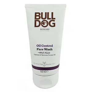 Bulldog Oil Control Face Wash with Witch Hazel for Men, Daily Deep Cleanser for Oily Skin, 150ml (UK)