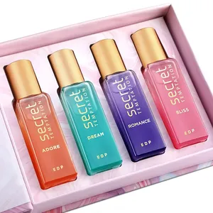 Secret Temptation Perfume Gift Set with Romance, Adore, Bliss & Dream – Long-Lasting Perfume for Women , Pack of 4 (20ml Each)