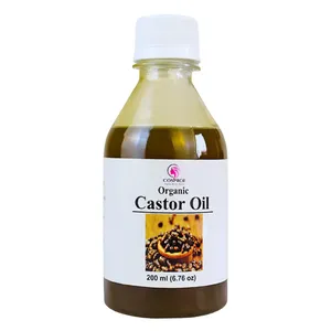 COSPROF Organic Castor Oil 200ml – 100% Pure & Natural Hair, Skin Care Oil