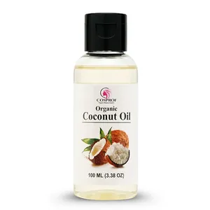 COSPROF Organic Coconut Oil 100 ml-100% Pure & Natural Hair Care Oil